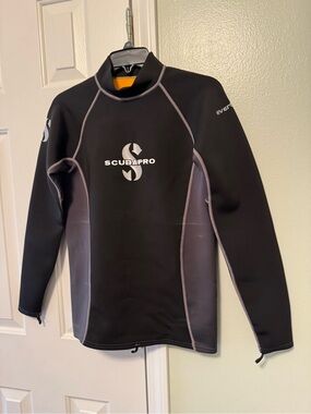 Scubapro Men's Black Swim Rash Guard